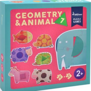 My first puzzle--Geometry&Animal 32 pcs Age 2+
