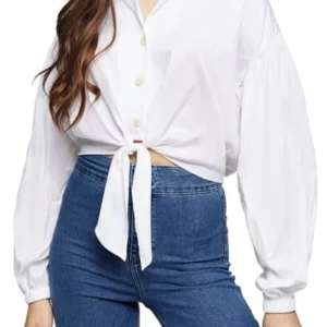 white blouse topshop